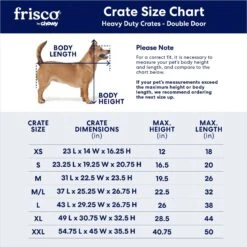 Frisco Heavy Duty Fold & Carry Double Door Collapsible Wire Dog Crate 9 Frisco Heavy Duty Fold & Carry Double Door Collapsible Wire Dog Crate -Paws Joy Outlet Store 109789 PT2. AC SS1800 V1672870100
