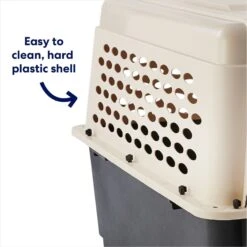 Frisco Plastic Dog & Cat Kennel, Almond & Black -Paws Joy Outlet Store 120138 PT3. AC SS1800 V1667228948