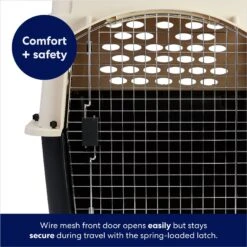 Frisco Plastic Dog & Cat Kennel, Almond & Black -Paws Joy Outlet Store 120138 PT4. AC SS1800 V1667229308