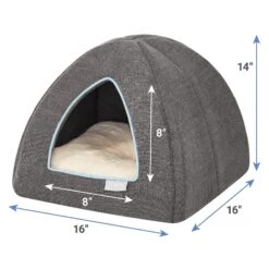 Frisco Igloo Covered Cat & Dog Bed -Paws Joy Outlet Store 144836 PT2. AC SS1800 V1647881252