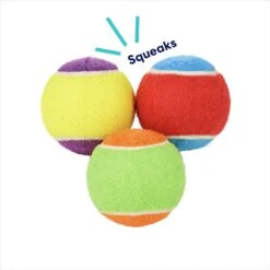Frisco Fetch Squeaking Colorful Tennis Ball Dog Toy -Paws Joy Outlet Store 152846 PT2. AC SS1800 V1691776638
