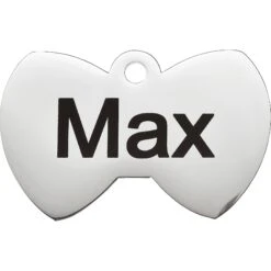 Frisco Stainless Steel Personalized Dog & Cat ID Tag, Bow Tie -Paws Joy Outlet Store 152997 PT2. AC SS1800 V1548964668