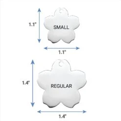 Frisco Stainless Steel Personalized Dog & Cat ID Tag, Flower -Paws Joy Outlet Store 153002 PT6. AC SS1800 V1540562264