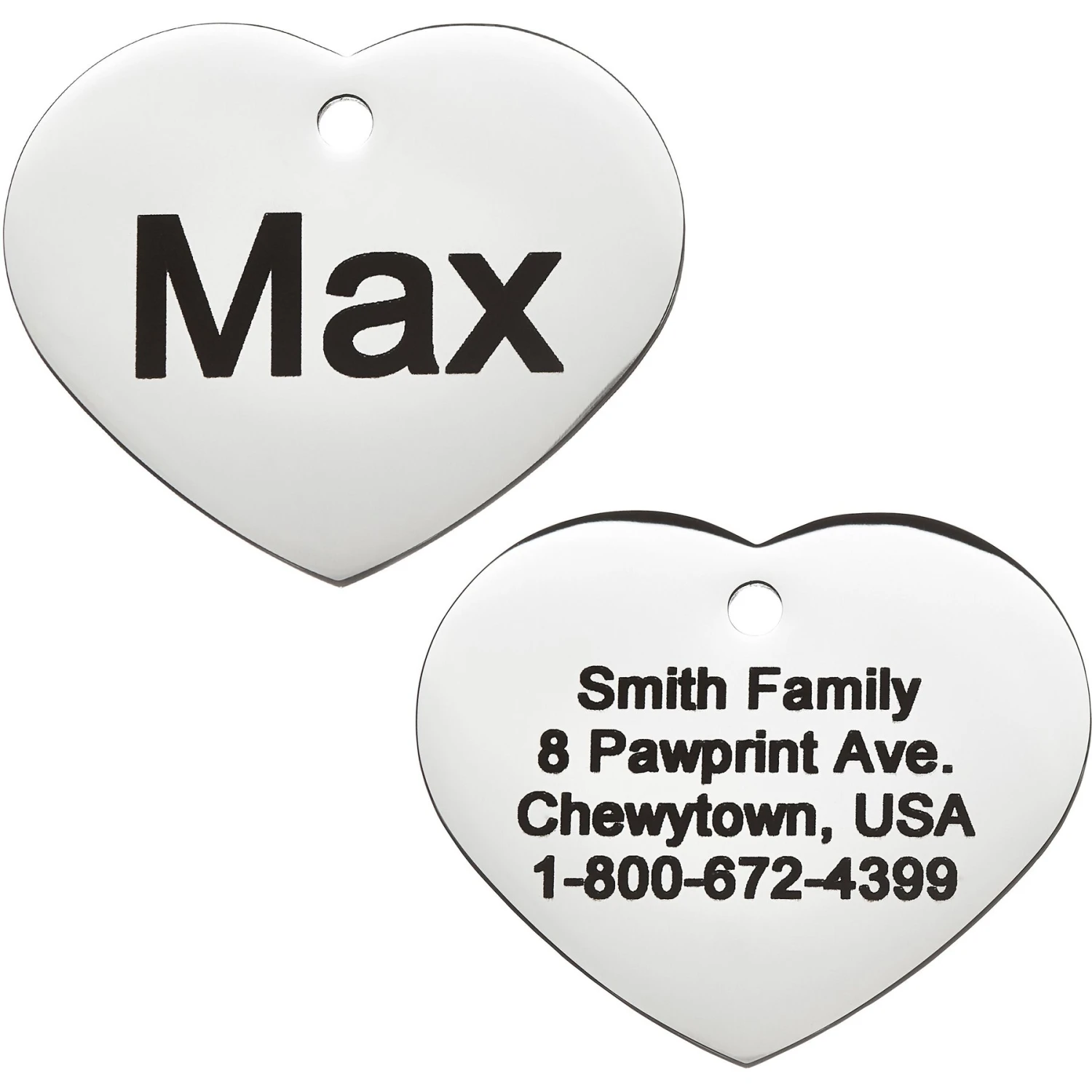 Frisco Personalized Dog & Cat ID Tag, Heart 1 Frisco Personalized Dog & Cat ID Tag, Heart