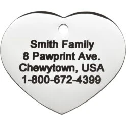 Frisco Personalized Dog & Cat ID Tag, Heart 10 Frisco Personalized Dog & Cat ID Tag, Heart -Paws Joy Outlet Store 153006 PT3. AC SS1800 V1548964752