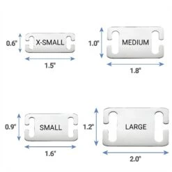 Frisco Stainless Steel Slide-On Personalized Dog & Cat Tag, Open Design -Paws Joy Outlet Store 153050 PT5. AC SS1800 V1644016281