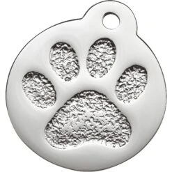 Frisco Stainless Steel Personalized Dog & Cat ID Tag, Paw Print -Paws Joy Outlet Store 153057 PT2. AC SS1800 V1548964914