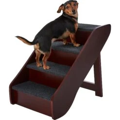 Frisco Deluxe Foldable Wooden Carpeted Cat & Dog Stairs -Paws Joy Outlet Store 156781 PT4. AC SS1800 V1569621467