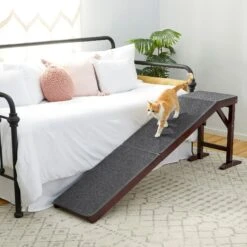 Frisco Deluxe Wooden Carpeted Cat & Dog Ramp -Paws Joy Outlet Store 156784 PT4. AC SS1800 V1579102085