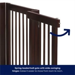 Frisco Deluxe Configurable 4-Panel Wood Dog Gate -Paws Joy Outlet Store 156793 PT4. AC SS1800 V1666119140