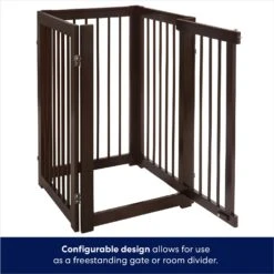 Frisco Deluxe Configurable 4-Panel Wood Dog Gate -Paws Joy Outlet Store 156793 PT5. AC SS1800 V1671203001