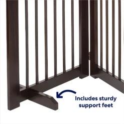 Frisco Deluxe Configurable 4-Panel Wood Dog Gate -Paws Joy Outlet Store 156793 PT6. AC SS1800 V1666119641