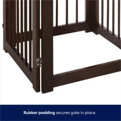 Frisco Deluxe Configurable 4-Panel Wood Dog Gate -Paws Joy Outlet Store 156793 PT7. AC SS1800 V1671203056