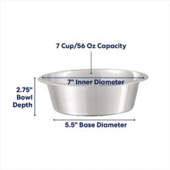 Frisco Stainless Steel Dog & Cat Bowl 5 Frisco Stainless Steel Dog & Cat Bowl -Paws Joy Outlet Store 159867 PT1. AC SS1800 V1692728194