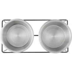 Frisco Pyramid Elevated Stainless Steel Double Diner Dog & Cat Bowl 5 Frisco Pyramid Elevated Stainless Steel Double Diner Dog & Cat Bowl -Paws Joy Outlet Store 159884 PT1. AC SS1800 V1561123349