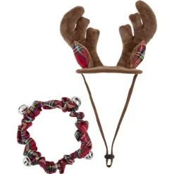 Frisco Holiday Antler Headband & Bell Collar Dog & Cat Costume -Paws Joy Outlet Store 160658 PT3. AC SS1800 V1568818030