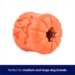 Frisco Halloween Pumpkin Rubber Treat Dispenser Dog Toy, Medium/Large -Paws Joy Outlet Store 164763 PT2. AC SS1800 V1689878018