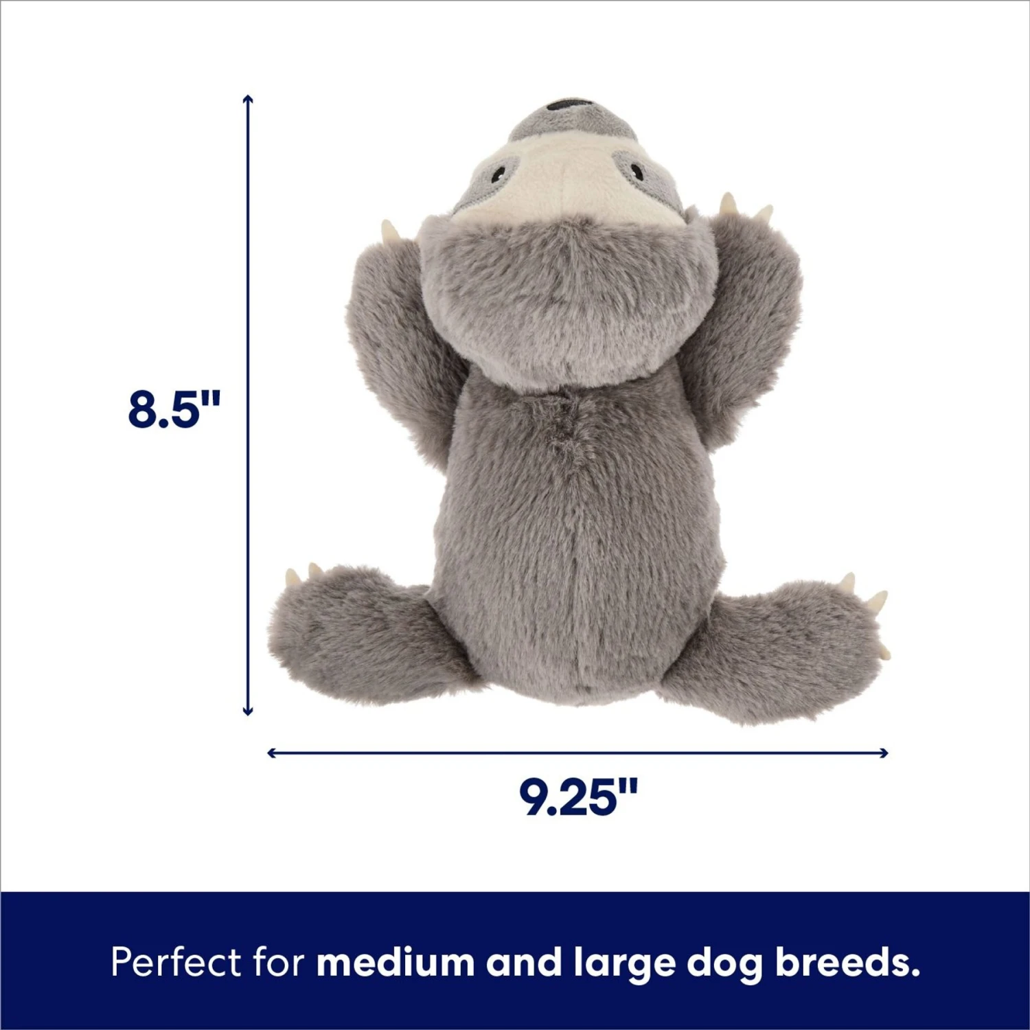Frisco Sloth Plush Squeaky Dog Toy 2 Frisco Sloth Plush Squeaky Dog Toy - Image 2