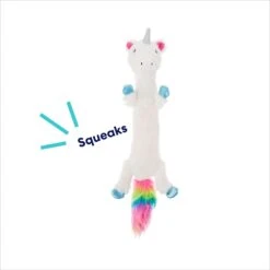 Frisco Unicorn Skinny Plush Squeaky Dog Toy -Paws Joy Outlet Store 174713 PT2. AC SS1800 V1695670691