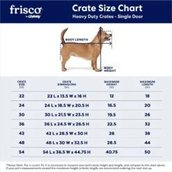 Frisco Heavy Duty Single Door Wire Dog Crate -Paws Joy Outlet Store 210677 PT2. AC SS1800 V1667859376