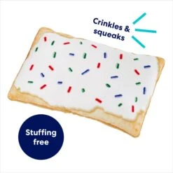 Frisco Frosted Pastry Stuffing-Free Flat Plush Squeaky Dog Toy -Paws Joy Outlet Store 213812 PT2. AC SS1800 V1686580151