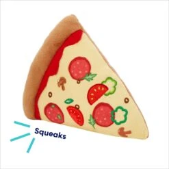 Frisco Pizza Slice Plush Squeaky Dog Toy -Paws Joy Outlet Store 213818 PT2. AC SS1800 V1695748417