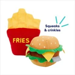 Frisco Burger & Fries Plush Squeaky Dog Toy -Paws Joy Outlet Store 213822 PT2. AC SS1800 V1695748418