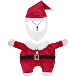 Frisco Front Walking Santa Dog & Cat Costume, 1 Count -Paws Joy Outlet Store 228785 PT4. AC SS1800 V1600708691
