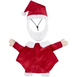 Frisco Front Walking Santa Dog & Cat Costume, 1 Count -Paws Joy Outlet Store 228785 PT5. AC SS1800 V1600711946