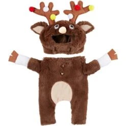 Frisco Front Walking Reindeer Dog & Cat Costume, 1 Count -Paws Joy Outlet Store 228790 PT5. AC SS1800 V1636743459