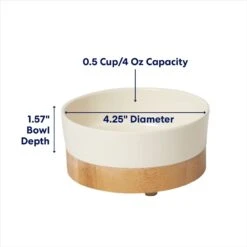 Frisco Melamine Dog & Cat Bowl With Bamboo Base -Paws Joy Outlet Store 232065 PT1. AC SS1800 V1692728308