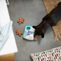 Frisco Holiday Milk & Gingerbread Cookies Hide & Seek Puzzle Plush Squeaky Dog Toy -Paws Joy Outlet Store 233262 PT5. AC SS1800 V1665759769