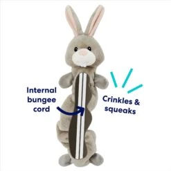 Frisco Bunny Bungee Plush Squeaky Dog Toy -Paws Joy Outlet Store 233612 PT2. AC SS1800 V1691784247