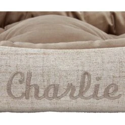 Frisco Rectangular Personalized Bolster Dog Bed W/Removable Cover, Beige, Large 12 Frisco Rectangular Personalized Bolster Dog Bed W/Removable Cover, Beige, Large -Paws Joy Outlet Store 234948 PT4. AC SS1800 V1600210591