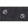 Frisco Microfiber Chenille Paw Print Doormat Runner