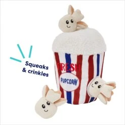 Frisco Zoomies & Chill Popcorn Hide & Seek Puzzle Plush Squeaky Dog Toy -Paws Joy Outlet Store 241679 PT3. AC SS1800 V1695748440