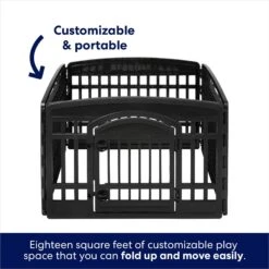 Frisco 4-Panel Dog Exercise Playpen With Door, 24-in -Paws Joy Outlet Store 244546 PT4. AC SS1800 V1603407098