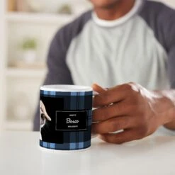 Frisco Plaid Personalized Coffee Mug -Paws Joy Outlet Store 249335 PT3. AC SS1800 V1608353250