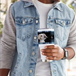 Frisco Double Walled Red Plaid Personalized Tumbler, 30-oz Cup -Paws Joy Outlet Store 249346 PT6. AC SS1800 V1608347849