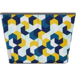 Frisco Rectangle Collapsible Pet Toy Storage Bin, Yellow Geometric -Paws Joy Outlet Store 250578 PT5. AC SS1800 V1615572202