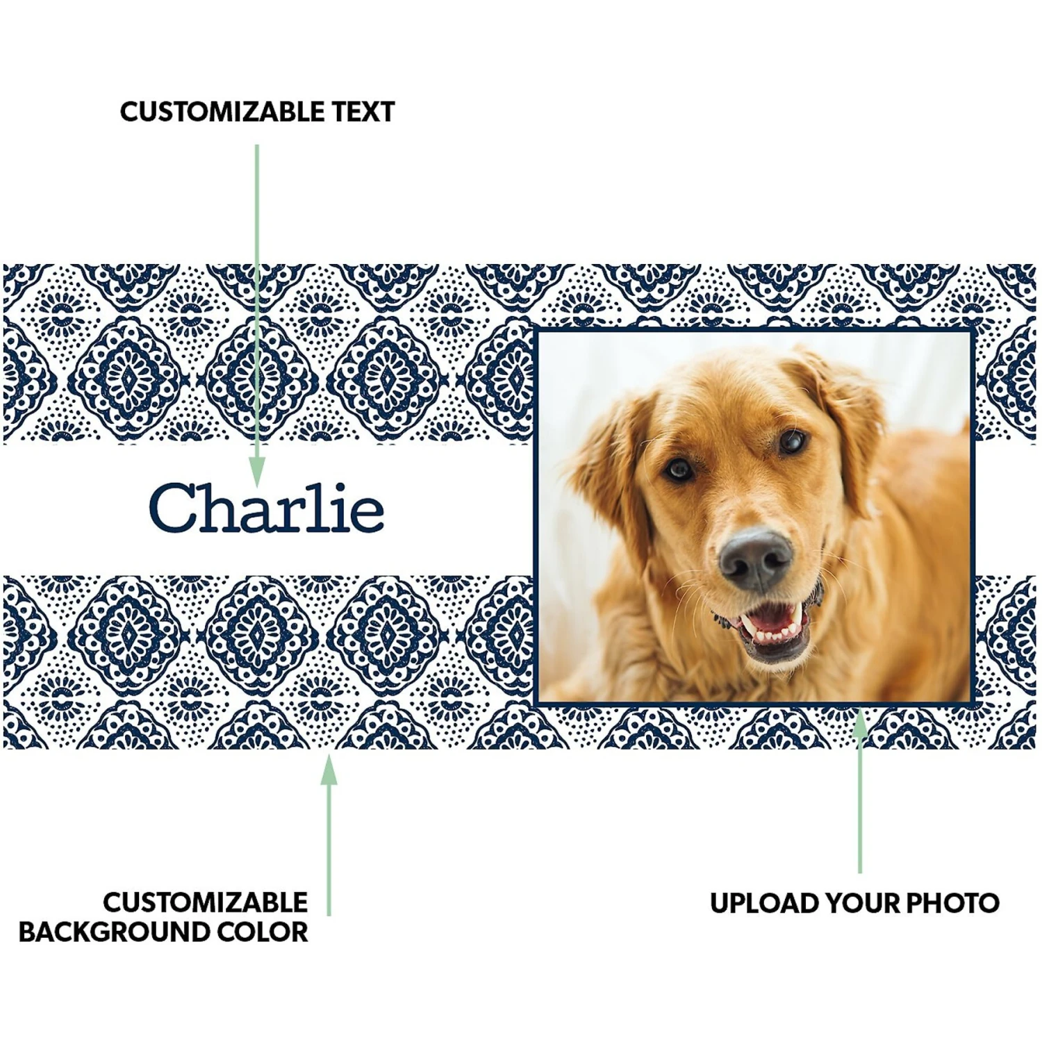 Frisco Double Walled Boho Damask Personalized Tumbler, 30-oz Cup 2 Frisco Double Walled Boho Damask Personalized Tumbler, 30-oz Cup - Image 2