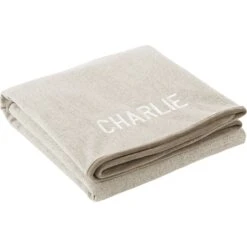 Frisco Faux Linen Personalized Dog & Cat Blanket, Beige, Large 9 Frisco Faux Linen Personalized Dog & Cat Blanket, Beige, Large -Paws Joy Outlet Store 252621 PT2. AC SS1800 V1604672815