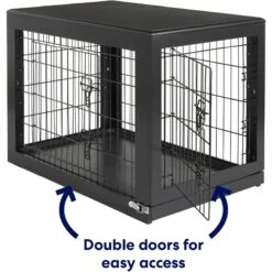 Frisco Double Door Furniture Style Dog Crate, Black 7 Frisco Double Door Furniture Style Dog Crate, Black -Paws Joy Outlet Store 253026 PT3. AC SS1800 V1615840384