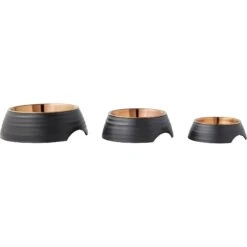 Frisco Matte Black Design Light Copper Stainless Steel Dog & Cat Bowl -Paws Joy Outlet Store 253051 PT6. AC SS1800 V1616526393