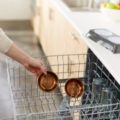 Frisco Copper Stainless Steel Double Dog & Cat Bowls With Black Marble Stand -Paws Joy Outlet Store 253058 PT7. AC SS1800 V1616595501
