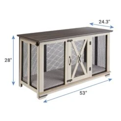 Frisco "Denver" Dog Crate Credenza & Mat Kit -Paws Joy Outlet Store 255326 PT2. AC SS1800 V1682698710