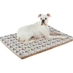 Frisco Micro Terry & Novelty Print Reversible Orthopedic Dog Crate Mat -Paws Joy Outlet Store 255345 PT2. AC SS1800 V1616087643