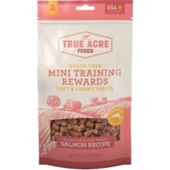 Frisco Fetch Squeaking Colorful Tennis Ball Dog Toy & True Acre Foods Salmon Recipe Mini-Training Rewards Grain-Free Soft & Chewy Dog Treats -Paws Joy Outlet Store 255469 PT3. AC SS1800 V1602691292