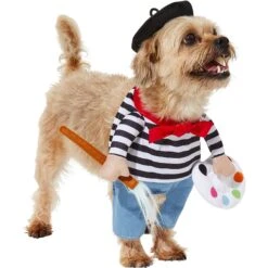 Frisco Front Walking French Artist Dog & Cat Costume -Paws Joy Outlet Store 260956 PT3. AC SS1800 V1624453662