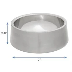 Frisco Insulated Non-Skid Flair Stainless Steel Dog & Cat Bowl -Paws Joy Outlet Store 261753 PT1. AC SS1800 V1623937497